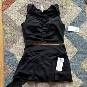 NWT 2-Piece crop top and skort athletic set